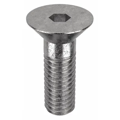 FOREVERBOLT Socket Flat Head Screw: 3/8"-16 Thread Size, 1 in Lg, Flat, NL-19, Stainless Steel - Flat Head Socket Cap Screws