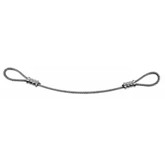Retaining cable for securing components in HVACR equipment. Used to prevent movement of compressors, motors, or other parts during operation or transport. Suitable for commercial and industrial heating, ventilation, air conditioning, and refrigeration systems.