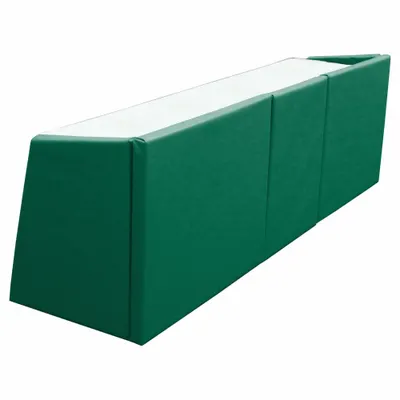 SPALDING Scorer's Table, 96 in Overall Lg, 18 in Overall Dp, Green - Scorer Tables