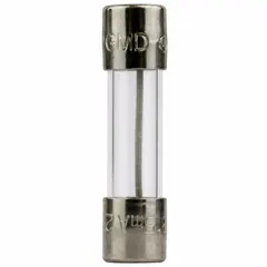 Fast-acting cylindrical fuse rated 2.5 A and 250 V AC with a 5 mm x 20 mm form factor. Provides overcurrent protection in electronic circuits such as power supplies, instrumentation, and control panels.