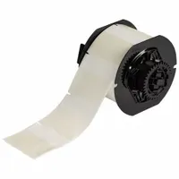 Wraparound Label: 2 1/4 in x 2 1/2 in, 2 1/2 in, Self-Extinguishing Vinyl, Clear (Matte) (MPN B33-26-417)