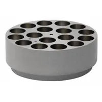 The VELP SCIENTIFIC MonoAluBlock is an accessory for AREX-6 Hot Plate Stirrers. It enables simultaneous stirring of multiple vials of identical dimensions, providing uniform mixing and temperature control in laboratory applications