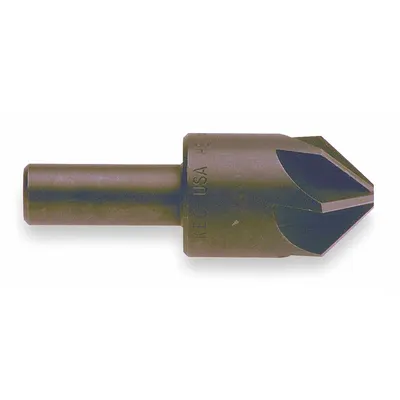 KEO 100° Smooth-Finish Six-Flute Countersink, 1/2 in Body Dia, Cobalt Steel - Smooth-Finish Six-Flute Countersinks
