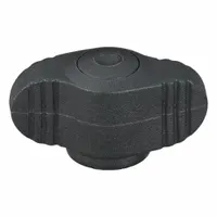 KIPP Hand Knob: Wing, Plastic w/ Brass Thread, M5 Thread, 8 mm Thread Lg, 28 mm Dia (MPN K0274.005)