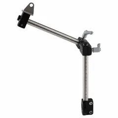 Sensor mounting kit with two 200 mm stainless steel rods, each with a scale. Includes an M8 bracket hole size. Used for positioning and adjusting sensors in industrial automation and machine safety applications.