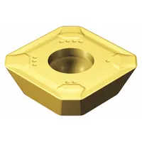 Square (S) indexable milling insert from the 245 series, grade 2040 with K-MM geometry. Designed for medium-duty face and shoulder milling of steel and cast iron. Provides chip control and surface finish in industrial machining operations