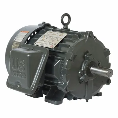 U.S. MOTORS Motor: Flange Mount, Totally Enclosed Fan Cooled, 50 hp, 230/460V AC - Rigid Base 3-Phase General Purpose AC Motors