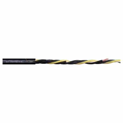 CHAINFLEX Motor Cable: 14 AWG, 5 Conductors, Order by the Foot, PVC Jacket - Continuous Flexing Power Cables for VFDs