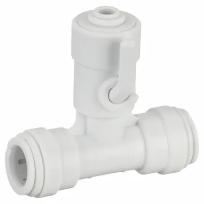 JOHN GUEST T-Port Acetal Ball Valve, Push x Push x Push, Lever Handle, ASV3 - T-Port Acetal Ball Valves