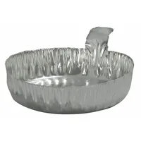 QORPAK Weighing Dish: Non-Sterile, Aluminum, 60 mL Capacity, Included, Round, 2 1/4 in Overall Wd (MPN MET-03103)