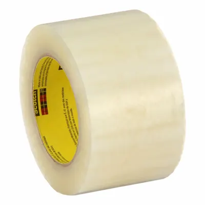 SCOTCH 373+ Hot Melt Packing Tape for Recycled Boxes, 2 7/8 in x 110 yd, Clear