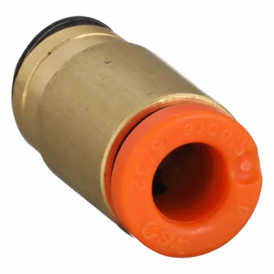 SMC KQ2H07-32A Push-to-Connect x MUNF Brass Adapter Fitting, #10-32 Thread - Polybutylene & Brass Tube Fittings