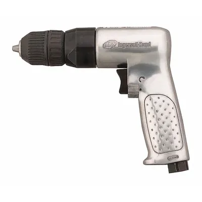 INGERSOLL RAND Air-Powered Drill: 3/8 in Chuck, Heavy Duty, 2,000 RPM, 0.5 hp, Keyless - ATEX-Certified Pistol-Grip Air-Powered Drills
