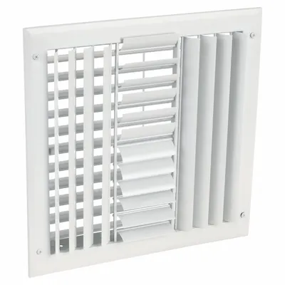 OEM Sidewall/Ceiling Register: Ceiling/Wall, 13 3/4 in H, 13 3/4 in W, Louvered - Sidewall/Ceiling Registers