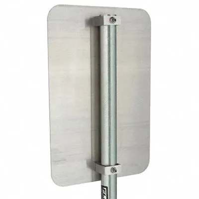 BANNER STAKES FlexPost: Round Sign Post, Galvanized Steel, 6 ft Sign Post Lg, 1 5/8 in Sign Post Dia - Round Sign Posts