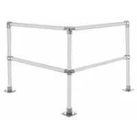 HOLLAENDER Corner Connector: 1 7/8 in Overall Dia, 42 in Overall Ht, 8 ft Overall Dp, Corner Kit (MPN 50150)
