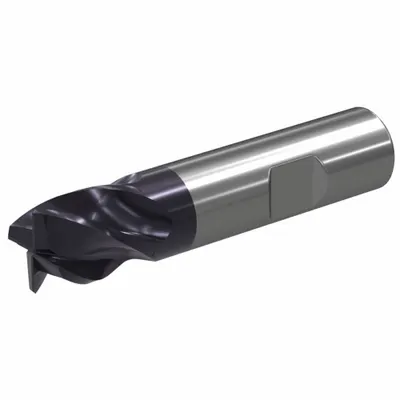 WIDIA Corner Chamfer End Mill: Carbide, TiAlN Coated, 4 Flute, 1" Mill Dia, 1-1/2" LOC - Fast-Cutting Carbide Corner-Chamfer End Mills for Steel & Cast Iron