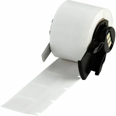 BRADY Wraparound Label: 1 in x 3/4 in, 3/4 in, Self-Extinguishing Vinyl - Brady Precut Label Rolls
