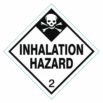 OEM DOT Container Label: Inhalation Hazard - Class 2: Gases