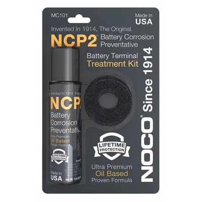 NOCO Battery Terminal Treatment Kit: Side/Top, Battery, Gray, Felt (MPN MC101) - Fleet and Vehicle Maintenance