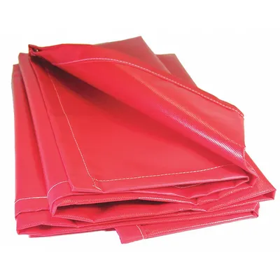 MAURITZON Tarp: 20 ft Lg, 2.5 ft Wd, Heavy Duty, 20 mil, Vinyl, Red, 13 oz/sq yd - Vinyl Tarps