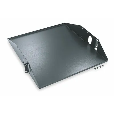 HUBBELL PREMISE WIRING Rack Shelve: 2 u, Center-Weighted Shelf, 19 in Overall Dp - Rack-Mounted Equipment Shelves