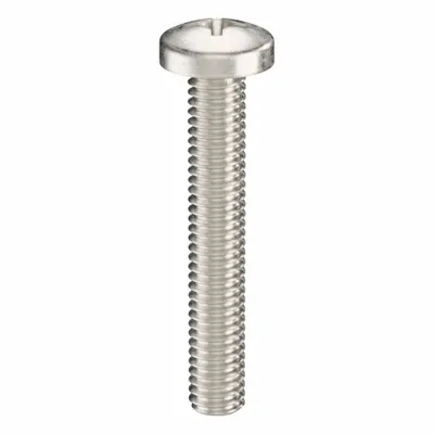 USA INDUSTRIALS Machine Screw: 5/16"-18 Thread Size, 2 in Lg, 316, Stainless Steel, Plain - Pan Head Machine Screws