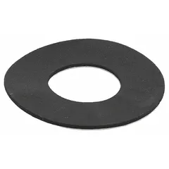 This gasket is a replacement part for HVACR heaters and heat exchangers. It is used to seal connections, preventing leaks and maintaining system efficiency during maintenance or repair of heat exchanger assemblies.