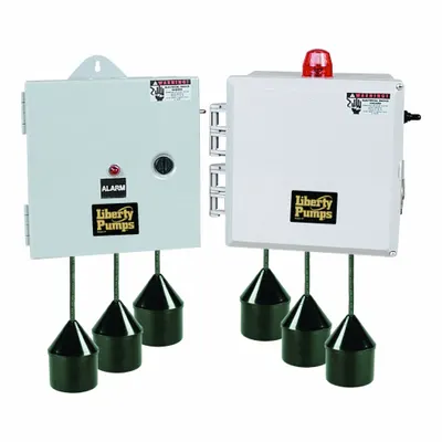LIBERTY PUMPS Simplex Control Panel: Simplex, 3, 200V/230V, 20 A, Tether Float - Multi-Purpose Pump Control Panels