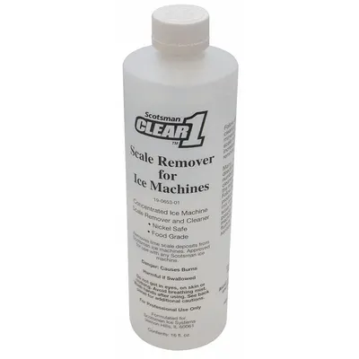 SCOTSMAN Ice Machine Cleaner: 16 oz Size, Nickel Safe, Cleaner, Liquid, 19-0653-12 - Ice Machine Cleaners & Descalers