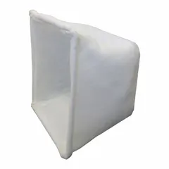 Reverse Flow 3-Ply Cube Air Filter, 24x24x10 in, MERV 8, Synthetic Media, Green/White