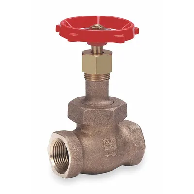 MILWAUKEE VALVE Globe Valve: For Gas/Oil/Steam/Water Media, Bronze, Z-Body, 2 in Pipe Size - Bronze Straight-Body General-Service Globe Valves