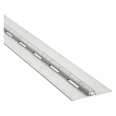 OEM Piano Hinge: Aluminum, 48 in Leaf Ht, 1/2 in Leaf Wd - Full Surface-Mount Piano Hinges