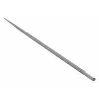 Knife-style file for sharpening and finishing saw blades. Measures 8 inches in length and 3/4 inch in width with 45 to 46 teeth per inch. Fine tooth configuration enables precise material removal on crosscut saws