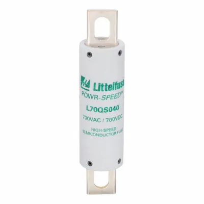 LITTELFUSE Semiconductor Fuse: L70QS Series, Very-Fast-Acting, 40 A, 700 V AC - Very-Fast-Acting Bolt-On Fuses