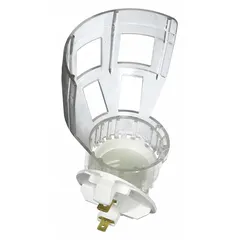 Genuine OEM light socket replacement for Whirlpool refrigerators and freezers. Restores interior lighting by replacing a failed or broken socket assembly. Includes the socket needed for proper illumination inside the appliance.