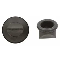 Grommet for refrigerators and freezers. Used to seal and protect wiring or tubing passages through cabinet panels, preventing air leaks and moisture ingress. Suitable for appliance maintenance and repair applications.