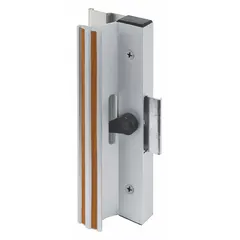 This recessed handle for sliding doors provides a flush-mount locking solution. It is suitable for use on sliding doors in various settings, such as machine enclosures, equipment cabinets, and facility partitions. The lock measures 7 3/8 inches in height and 3/4 inch in width.
