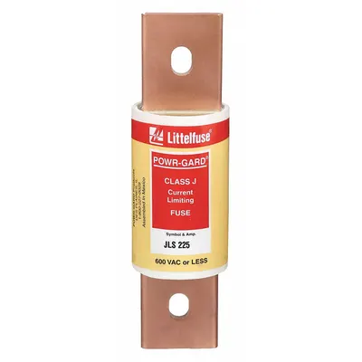 LITTELFUSE Fuse: JLS Series, Class J, Bolt-On Body, Fast-Acting, 225 A, 600 V AC - Fast-Acting Bolt-On Fuses