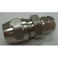 This hose connection connector is a replacement part for Binks paint spray guns, compatible with model HD-503. It provides a secure attachment point for the hose, enabling fluid delivery in painting and coating applications
