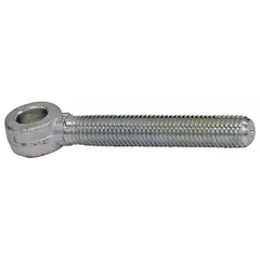 Silver forged steel rod end designed for dump truck tarp systems. Provides a pivot point for tarp arms or linkages, offering strength and corrosion resistance in heavy-duty applications.
