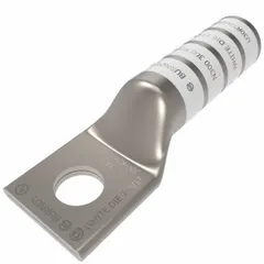 One-hole compression lug for terminating 300 kcmil stranded copper wire. Features a 1/2 in stud size and long barrel design. Suitable for use in switchgear, panelboards, and power distribution equipment.