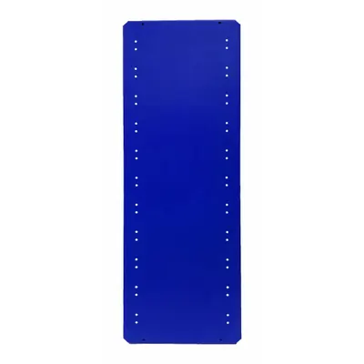 EQUIPTO Shelf: 36 in Overall Wd, 12 in Overall Dp, Solid Shelf, 18 ga, Blue - Solid Steel Shelves for Standard Metal Shelving
