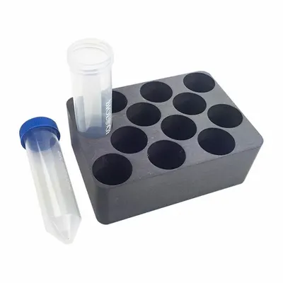 GLAS-COL Centrifuge Block, 12 Positions for 50 mL Tubes, 5 1/2 x 4 in - Dry Evaporator & Concentrator Blocks