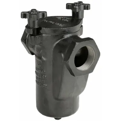 MUELLER STEAM SPECIALTY 1/2 in NPT Cast Iron Basket Strainer, 0.062 in Screen - Cast Iron Basket Strainers