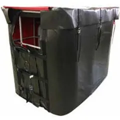 Blanket heater for 275-gallon IBC totes, rated IP66 for dust and water-jet protection. Operates at 230V AC with 4.26 A current. Suitable for freeze protection of stored fluids in industrial and material handling environments.