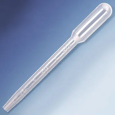 GLOBE SCIENTIFIC Non-Sterile Transfer Pipette, Clear Plastic, 500-Pack - Non-Sterile Transfer Pipettes