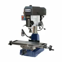 PALMGREN Mill Drill: Belt Drive, 1 1/2 hp, 120/240V, w/ Task Light