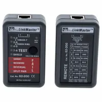 IDEAL LinkMaster(TM) Tester: Base Model, 62-200, Network, CAT3/CAT5/CAT5e/CAT6/CAT6A/Twisted Pr, LCD