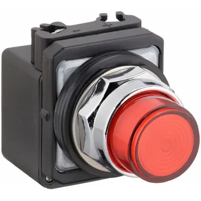 Dayton Pilot Light: 30 mm Panel Mounting Size, Amber, LED - LED Pilot-Lights